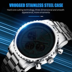 LIGE - luxury Quartz watch - luminous - stainless steel - waterproof - rose gold / whiteWatches